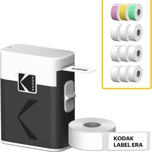 KODAK Label ERA M50 Bundle (13 roll pack, White & Color) Thermal, Inkless / NIB